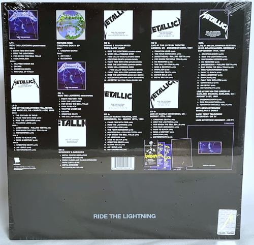 【Sealed】llica Ride the Lightning Box Ride The Lightning (Deluxe Box Set) [4LP + 6CD + DVD